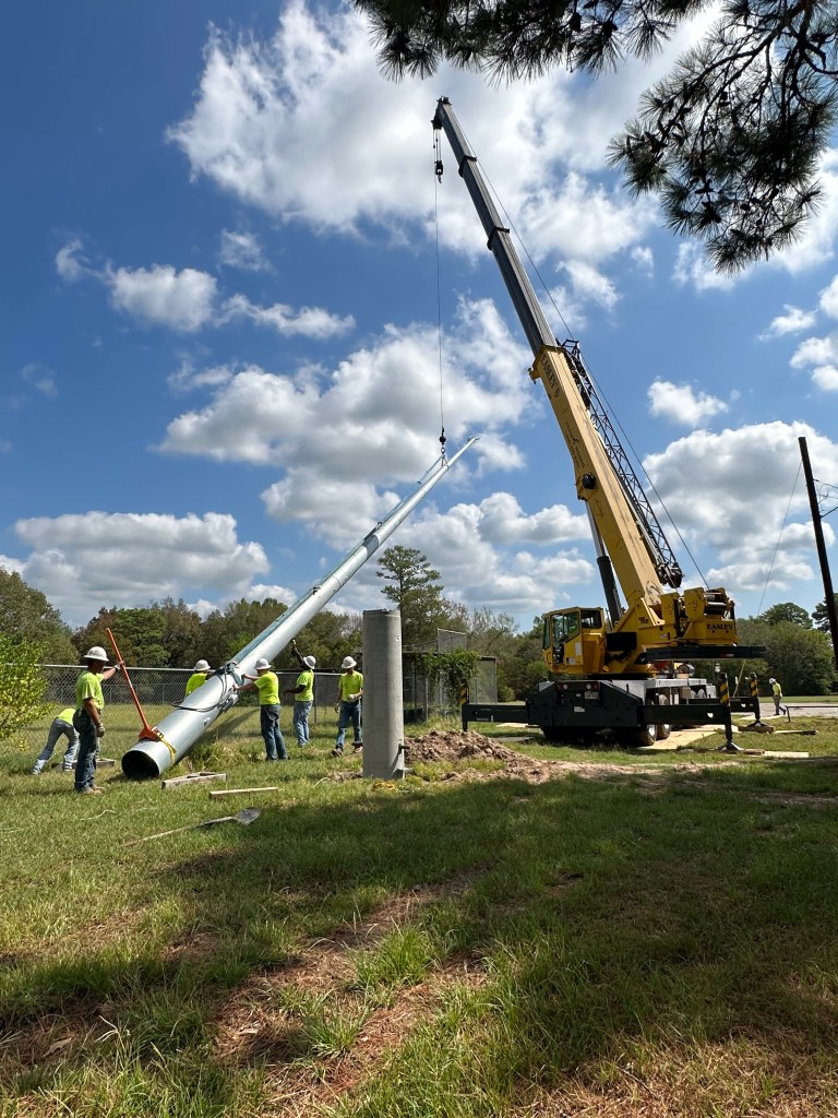 Musco Monopole Installation